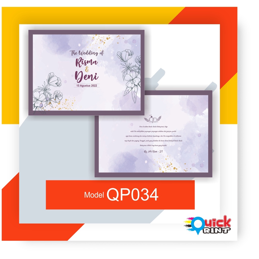 

Custom Guest Book / Buku Tamu Pernikahan / Buku Tamu Undangan MODEL QP034