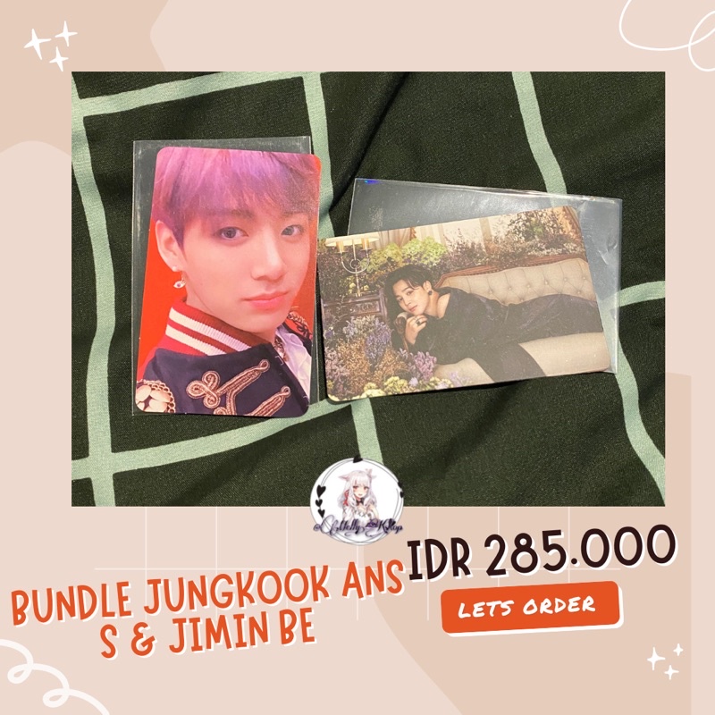 [READY] PHOTOCARD PC BTS JUNGKOOK LOVEYOURSELF ANSWER E JIMIN BE ESSENTIAL