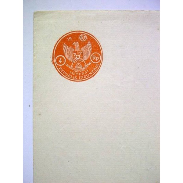 

Kertas Segel Asli Tahun 1957 Double