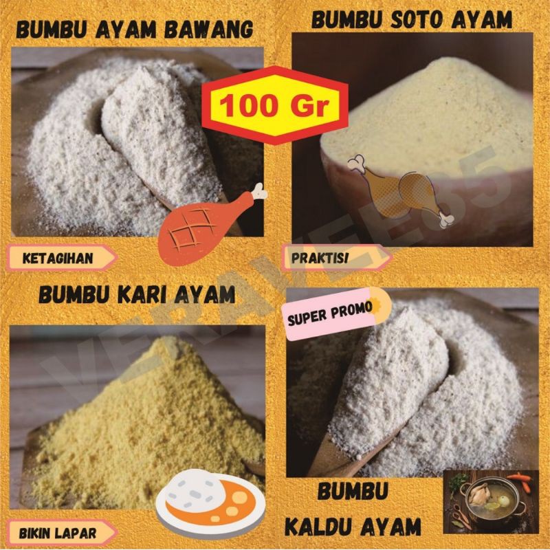 

Aneka Bumbu Tabur Rasa Ayam, Bawang, Bakar, Geprek, Pop, Gulai dll 100gr Bubuk Instan Shihlin Bintang Kembar Kaldu Soto Kari Enak Murah Halal