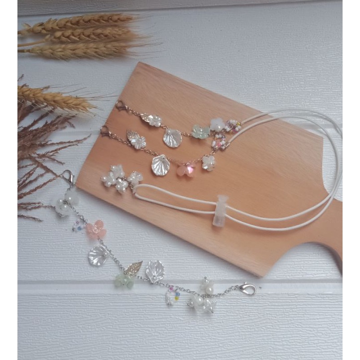 strap mask/strap mask 2in 1/strap mask manik-manik