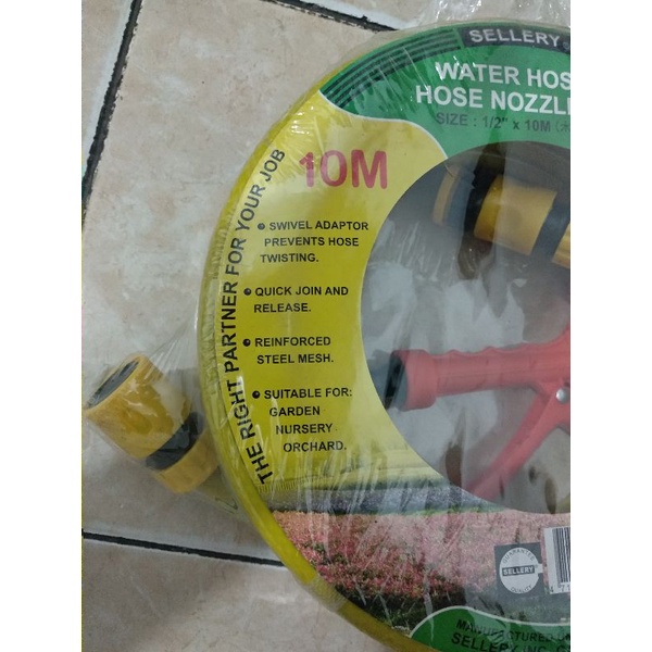 Semprotan dan Selang Air Komplit / Alat Siram Taman Komplit / Garden Hose set