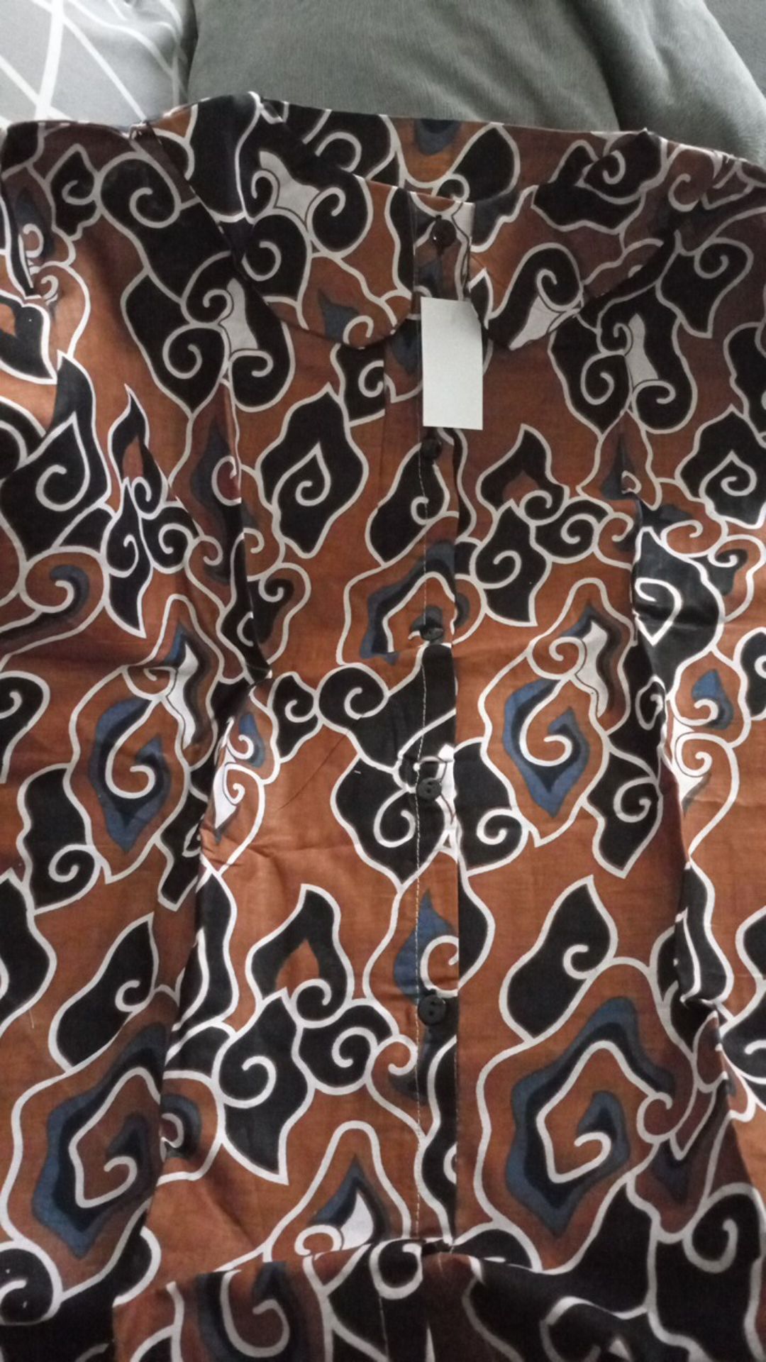 Blouse Batik Mega Mendung Anak Perempuan Lengan Panjang Usia Sd Smp