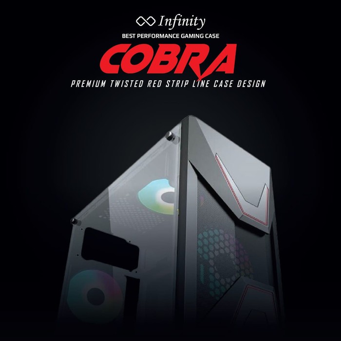 Casing Infinity Cobra ATX Casing - Casing Gaming Infinity ATX