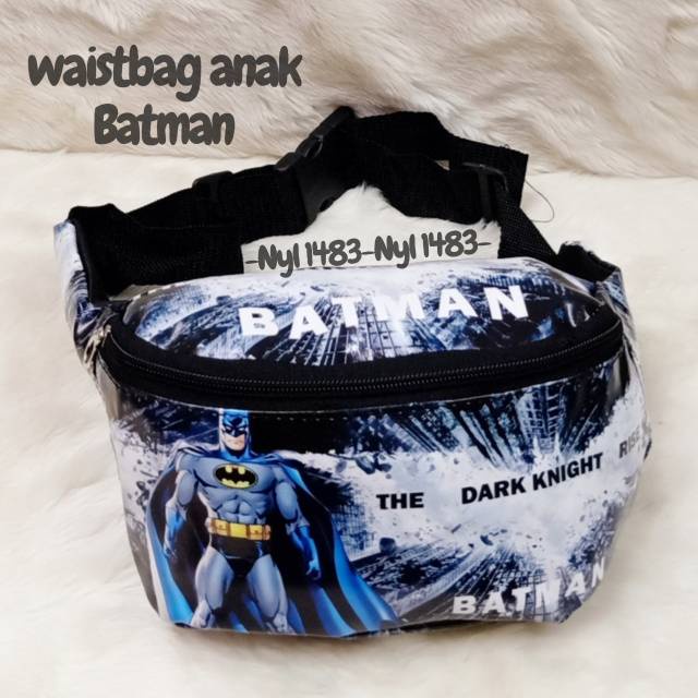 &quot;aurabagss&quot; - Tas Waistbags Anak Laki-Laki Tas Pinggang Spider Man Marvel Batman Boboiboy Tas Pinggang Karakter Advengers Terbaru