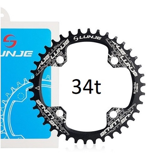 Chain Ring narrow wide single 104 BCD sprocket gir depan sepeda one by 32t 34t 36t 38t