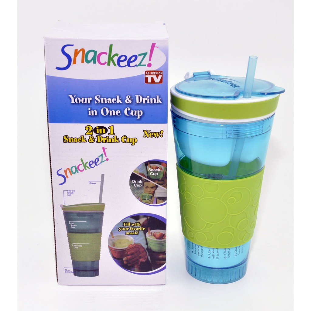 VOM Snackeez 2 in 1 Snack &amp; Drink Cup / Gelas Pop Corn - 0162