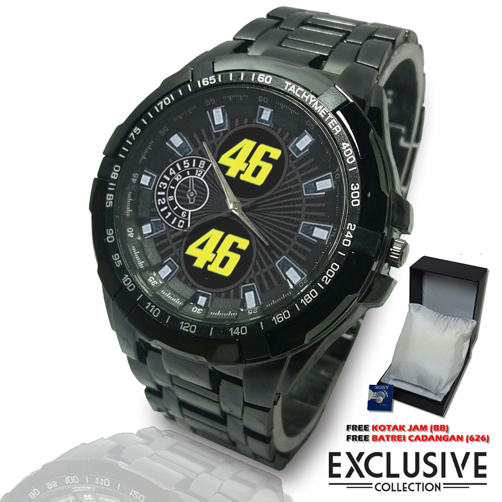 (Bagus Bossku) Jam VALENTINO ROSSI 46 Rantai Sport