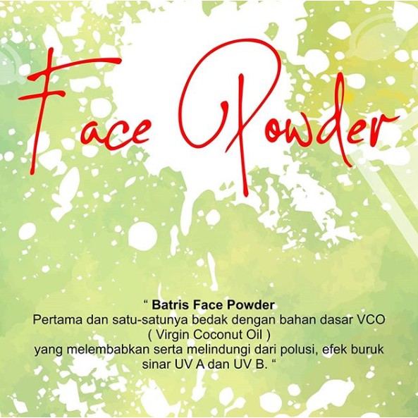 Face Powder Batrisyia Herbal / Bedak Tabur Premium dengan VCO