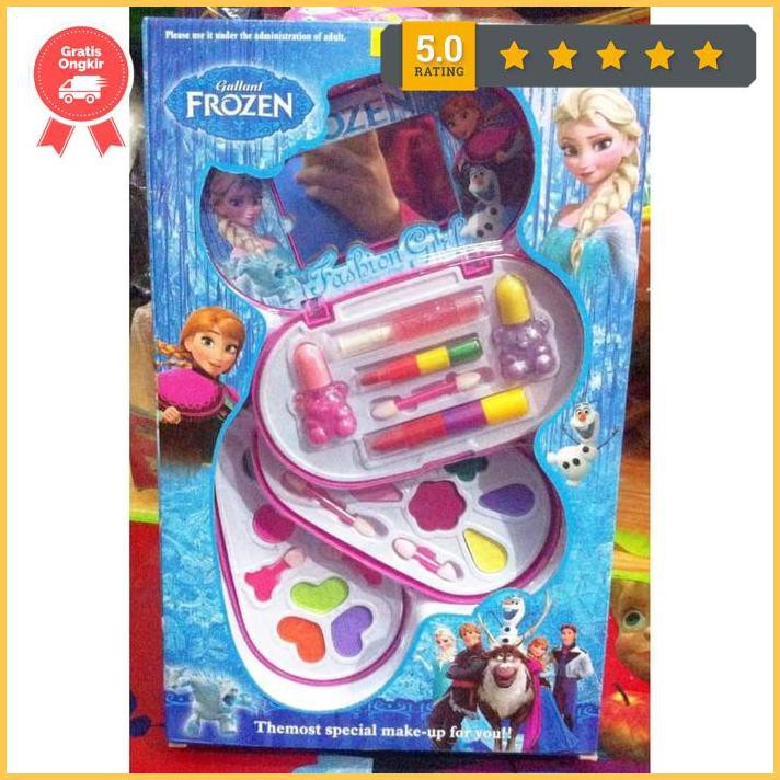Mainan Make Up Anak 1 Set / Paketan Make Up Anak Frozen 3 Susun Terlaris