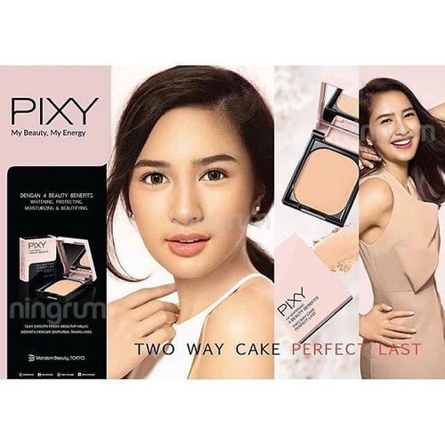 Ningrum Ningrum - Pixy UV Twc Perfect Last Refill 4 Beauty Benefits | Kecantikan Kosmetik Wajah Bedak Pixy UVW TWC Pixy Perfect Last Bedak Padat Reguler | Refill PIXY ORI  - 8002 | 8003