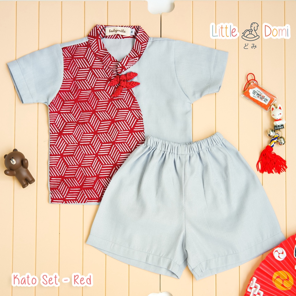 Kato Kimono Set ( Boy ) - Kimono Anak - Setelan Anak - Little Domi