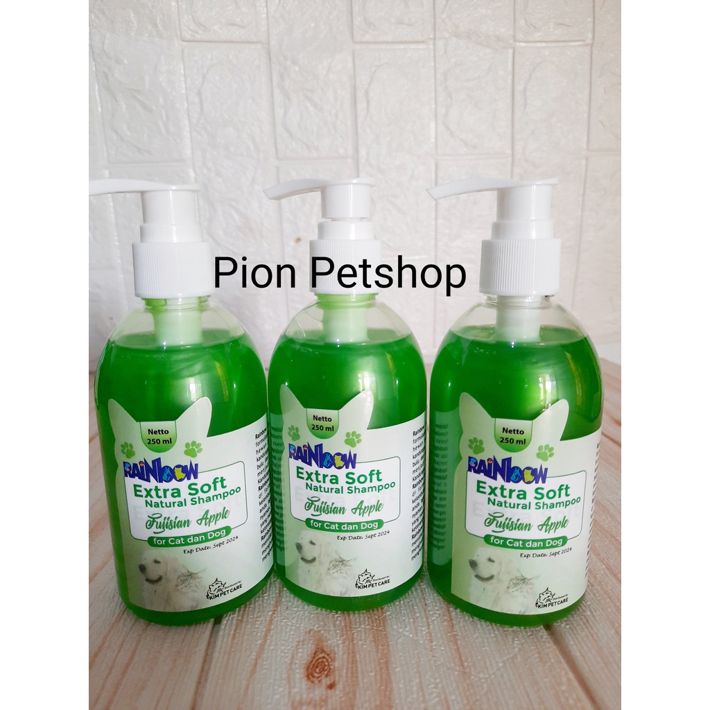 Rainbow Extra  Soft Natural Shampo For Cat and Dog 250ml Tutup Pump