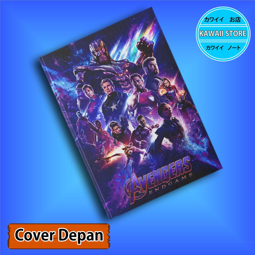

Notebook / Pocket book Hard Cover Film Marvel AVENGERS END GAME F uk A5 & A6 / Notes Book