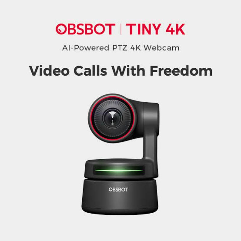 OBSBOT Tiny 4k AL-POWERED PTZ WEBCAM