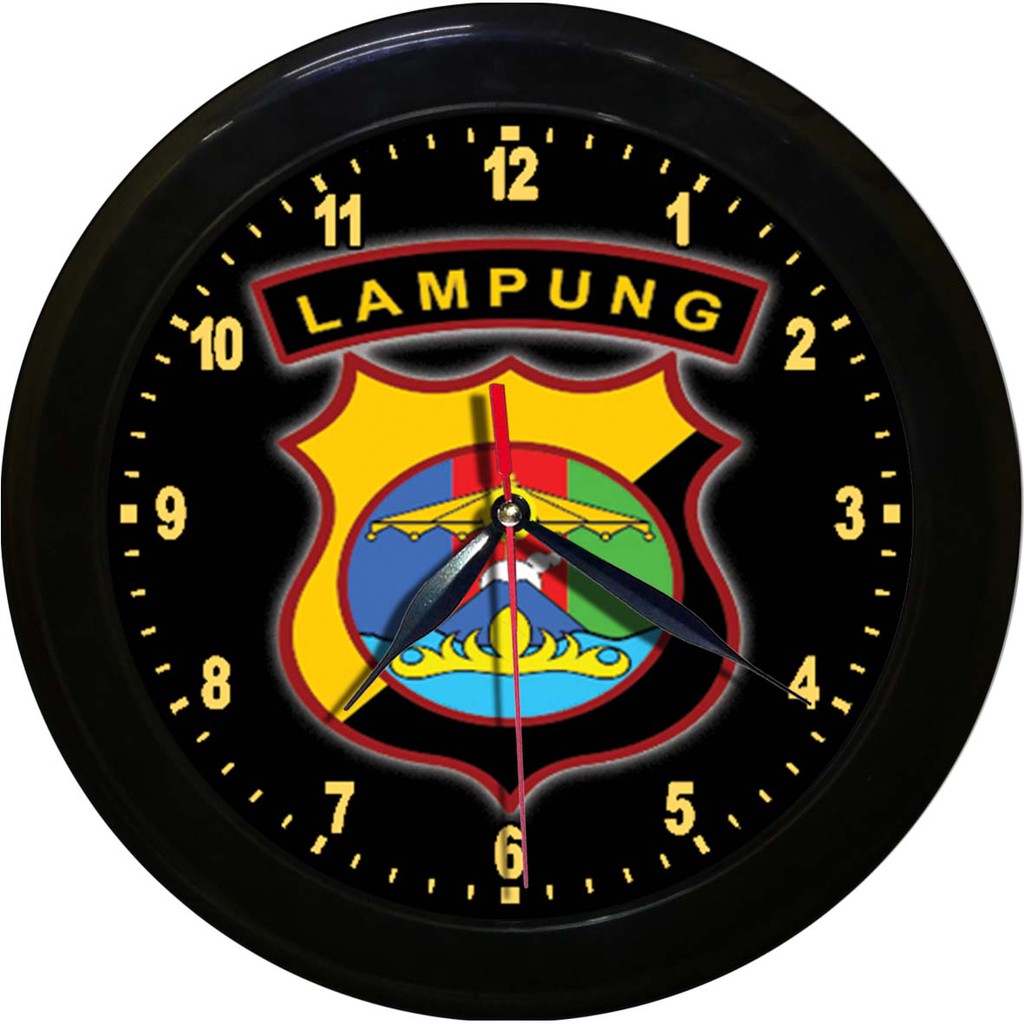 JAM DINDING POLDA MALUKU UTARA   (DIAMETER 30CM)