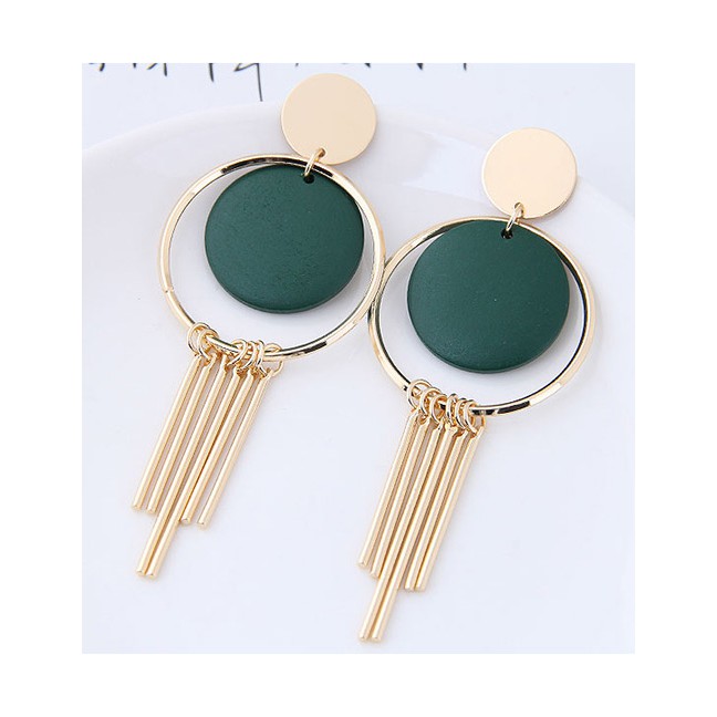 LRC Anting Tusuk Vintage Tassel Decorated Earrings