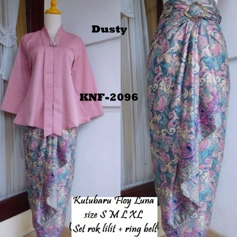 IndahKebaya | SET KEBAYA FLOY BALOTELLI KUTUBARU / KEBAYA ENCIM KARTINI / KEBAYA NATAL / HITAM PUTIH MAROON