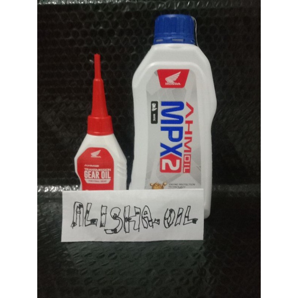 PROMO PAKET SPESIAL OLI AHM Matic MPX2 800ml &amp; Gear 120ml for Honda matic