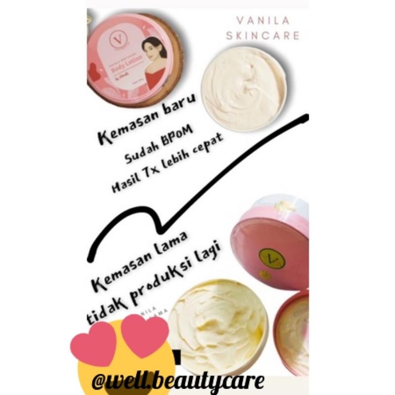 HB VANILA 100gr/Body Lation VANILA 100gr/Hb Vanila Kemasan lama