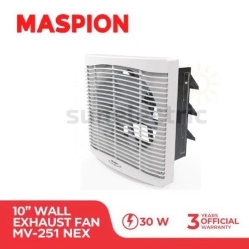 MASPION Exhaust Fan Dinding 10 inch MV 251 NEX Kipas Dinding 10&quot; - Garansi Resmi 1 Tahun