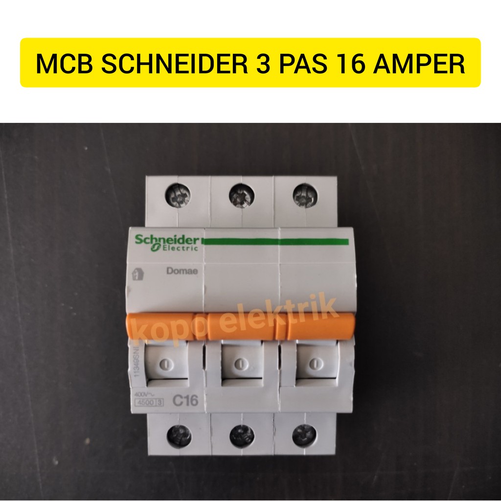 MCB Schneider Domae 3 PAS 16 Amper Original