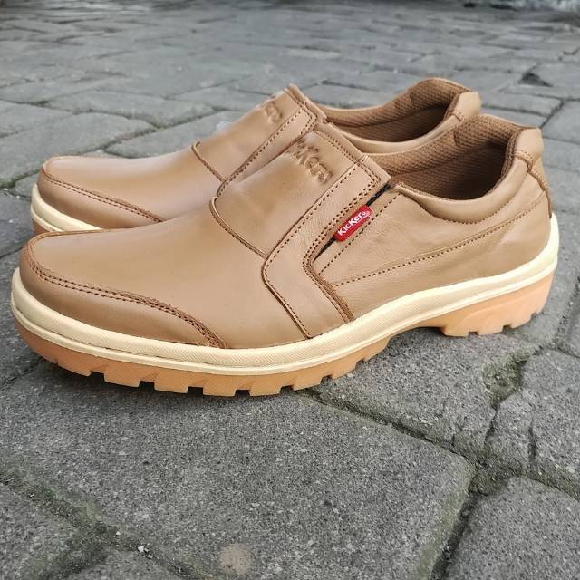 Kickers Sepatu Casual Kasual Kulit Asli Pria Murah Gaul Kode F.19