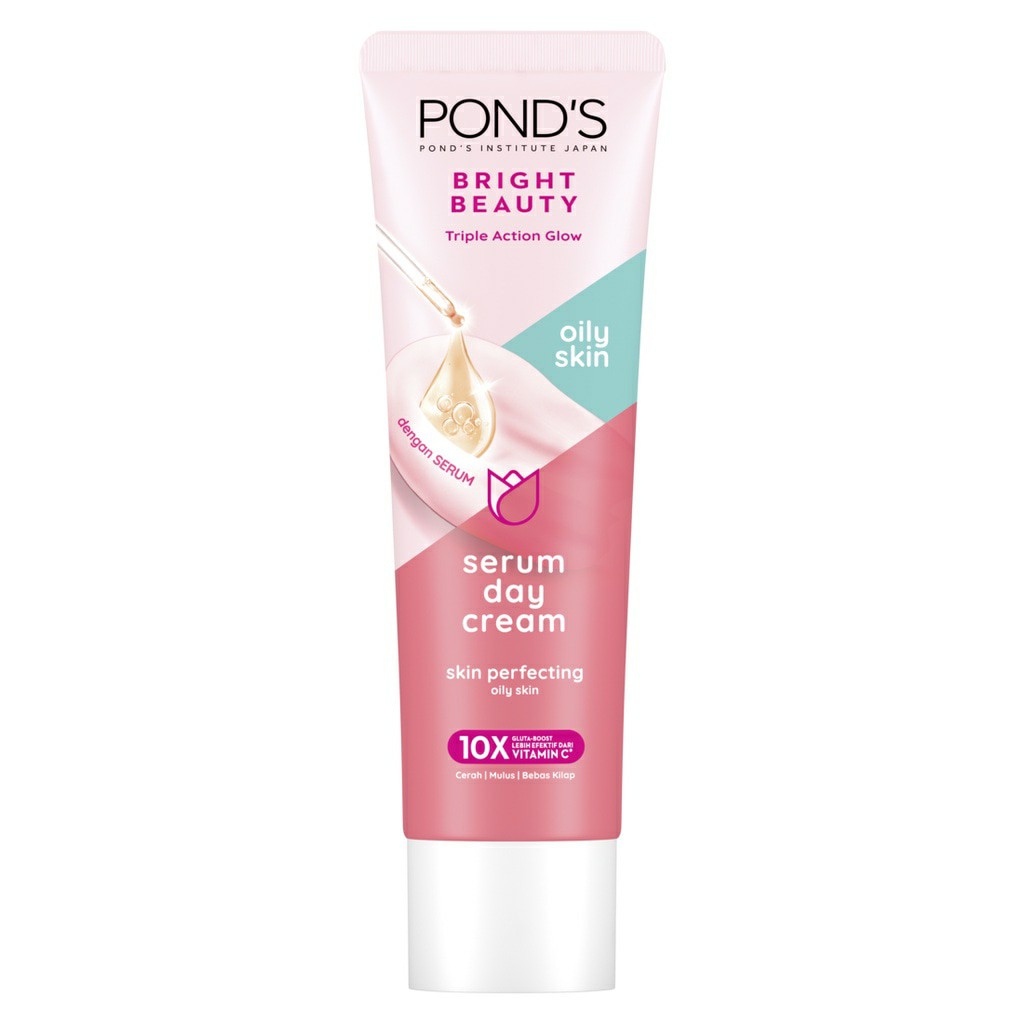 ponds Day Cream Bright Beauty  oily skin 20g ponds serum day cream krim wajah pelembab wajah berminy
