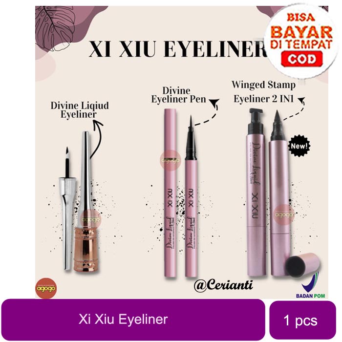 [BPOM] Xi XiU DIVINE LIQUID EYELINER PEN WATERPROOF BLACK