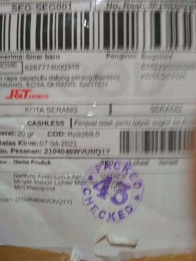 Gantung Kunci Korek Api Minyak Mancis Lighter Matches Mini Waterproof