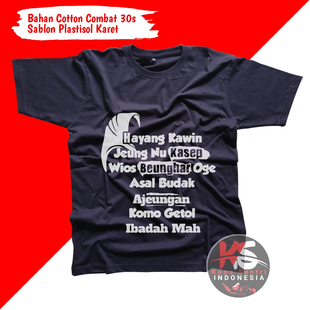 KAOS SANTRI // KAOS SANTRI SALAFI // KAOS DAKWAH // KAOS MUSLIM // KAOS DISTRO // KODE F-F2 lengan pendek