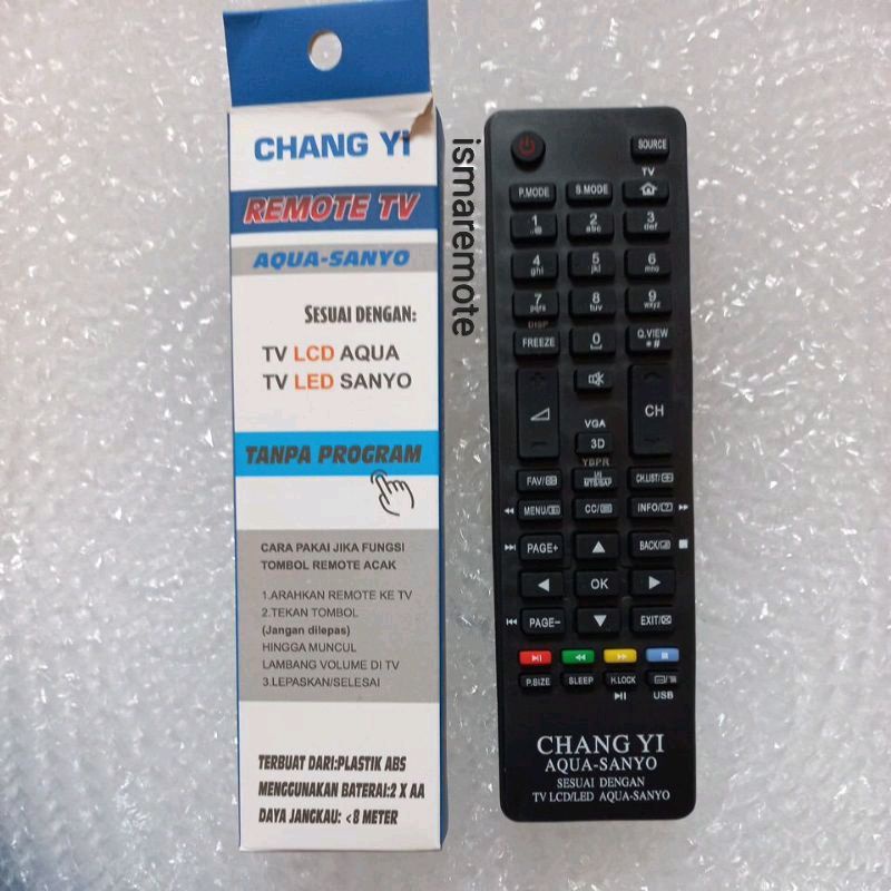 REMOTE REMOT TV AQUA/SANYO LCD LED HDTV MULTI CHUNGHE