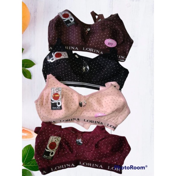 BRA WANITA/SPORT BRA TANPA KAWAT SIZE 40-42 LORINA KAIT 3
