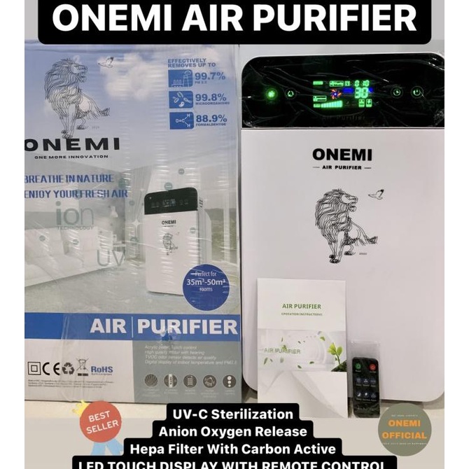 Barang Baru Onemi Air Purifier Penjernih Udara Ruangan Rumah Hepa Filter