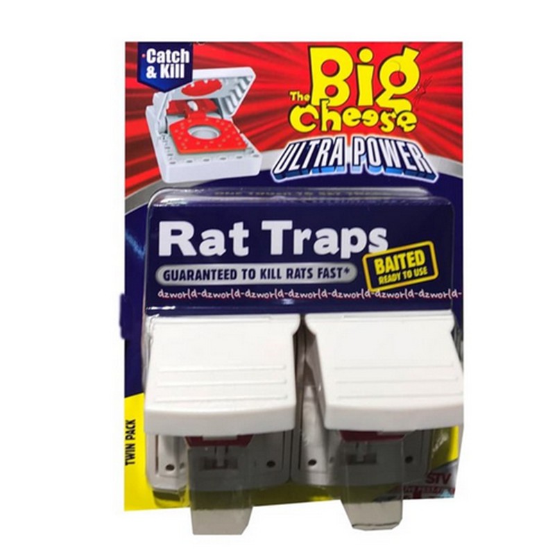 Big Cheese Rat Traps Twin Ultra Power Perangkap Tikus Praktis Isi 2 Pack