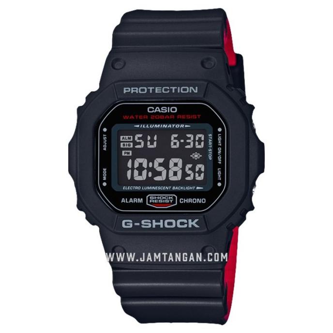 Casio G-shock DW-5600HR-1DR Man Digital Dial Black Resin Strap