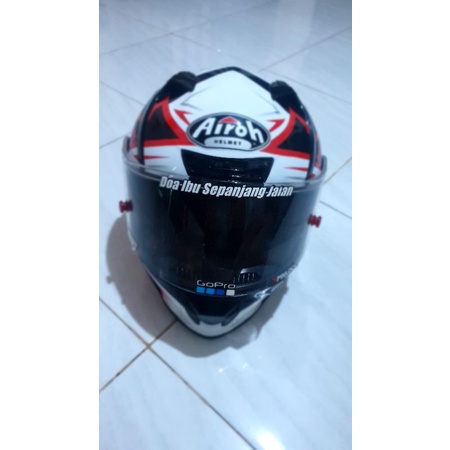 AIROH HELM VALOR SAM GLOSSY BLACK FLAT VISOR
