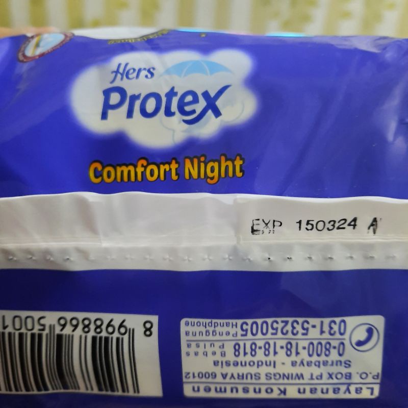 AHZA HERS PROTEX COMFORT NIGHT 30CM FLEXI WINGS ISI 10PCS