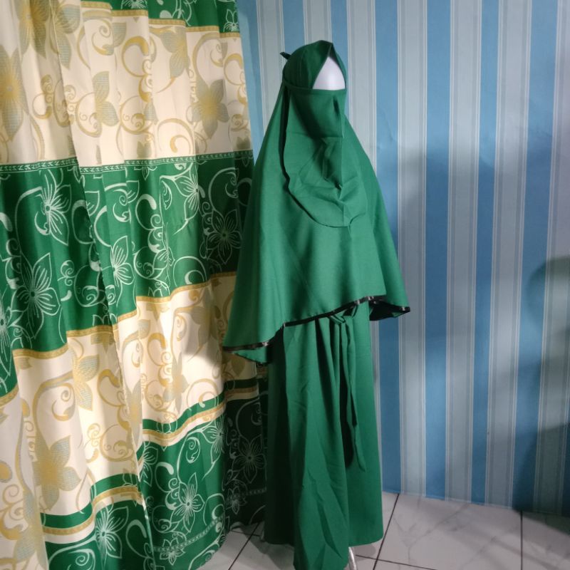 Baju Anak Set Khimar Rok Cadar umur 10 sampai 14 Tahun