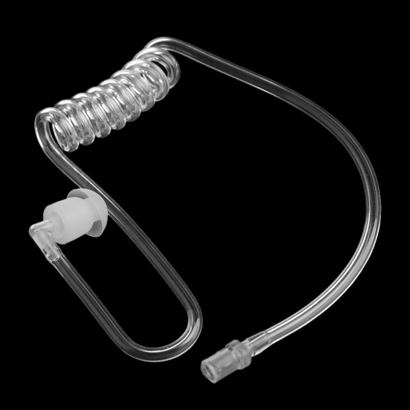 Cre Earplug Tabung Udara Akustik Coil Transparan Pengganti Untuk Headset Earpiece Radio