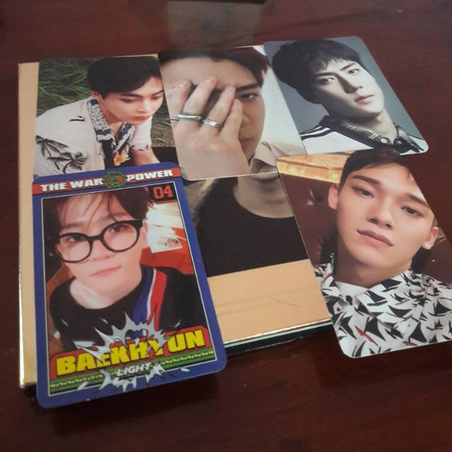 Photocard Exo Baekhyun Chen Sehun Xiumin Lay