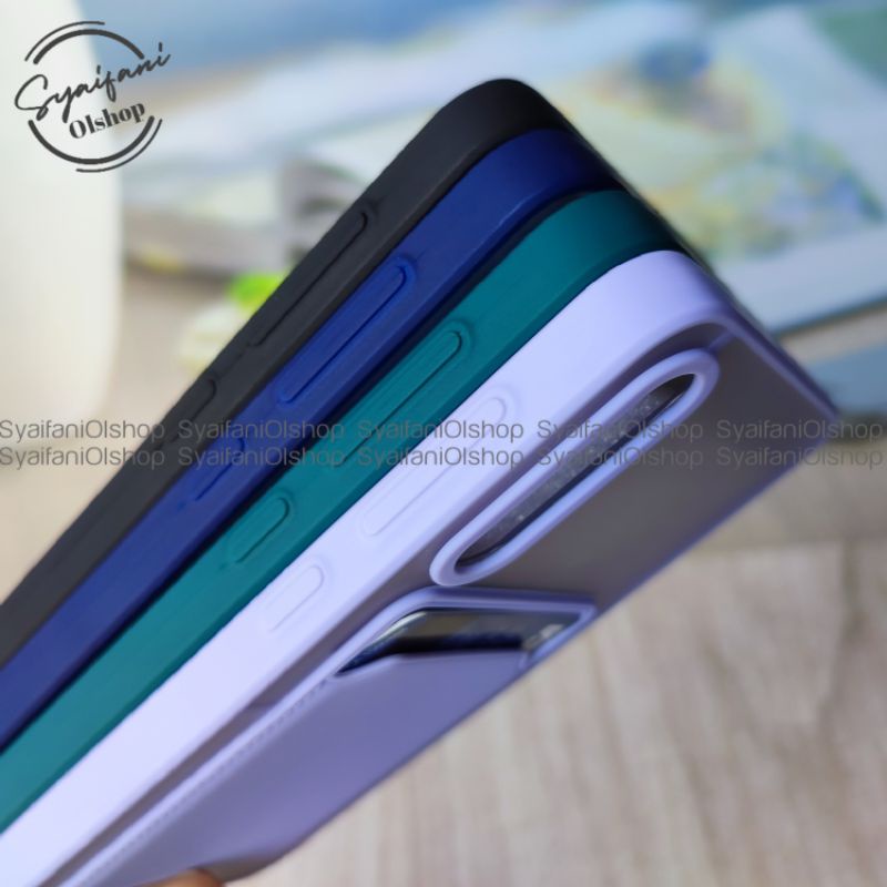 Card Case Samsung A50 (SM-A505) / A50s (SM-A507) / Galaxy A50 / A50s Case Slot Kartu + Protection Camera