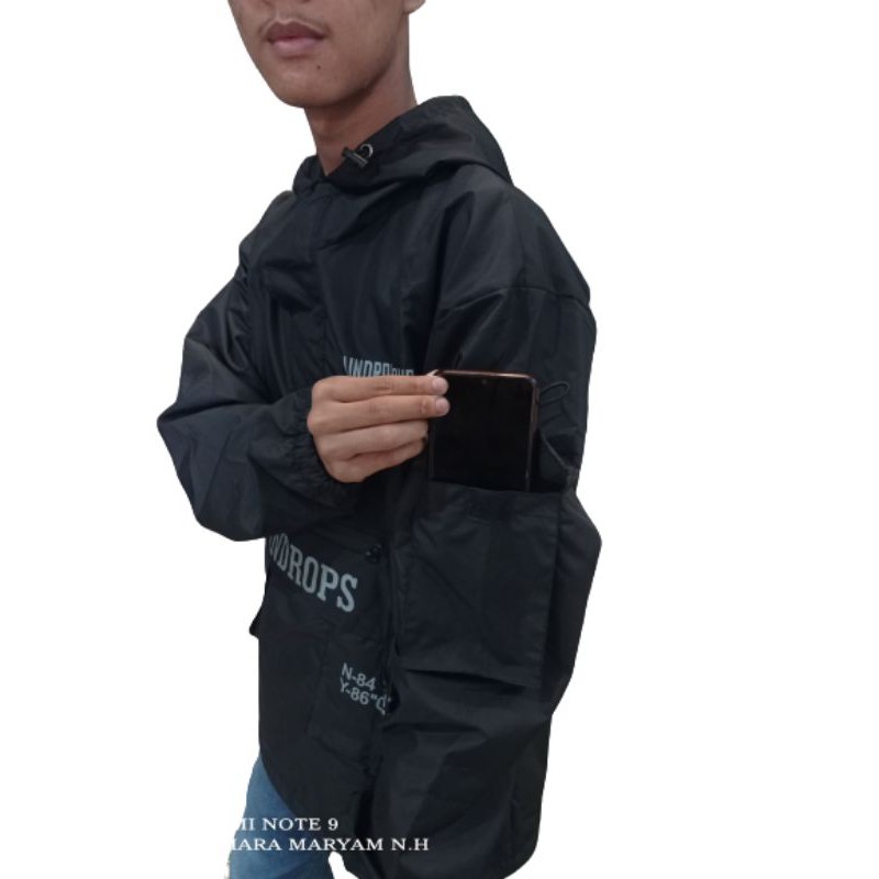 JAKET COUGLE PRIA||SAKU GAMBLOK||RAINDROPP