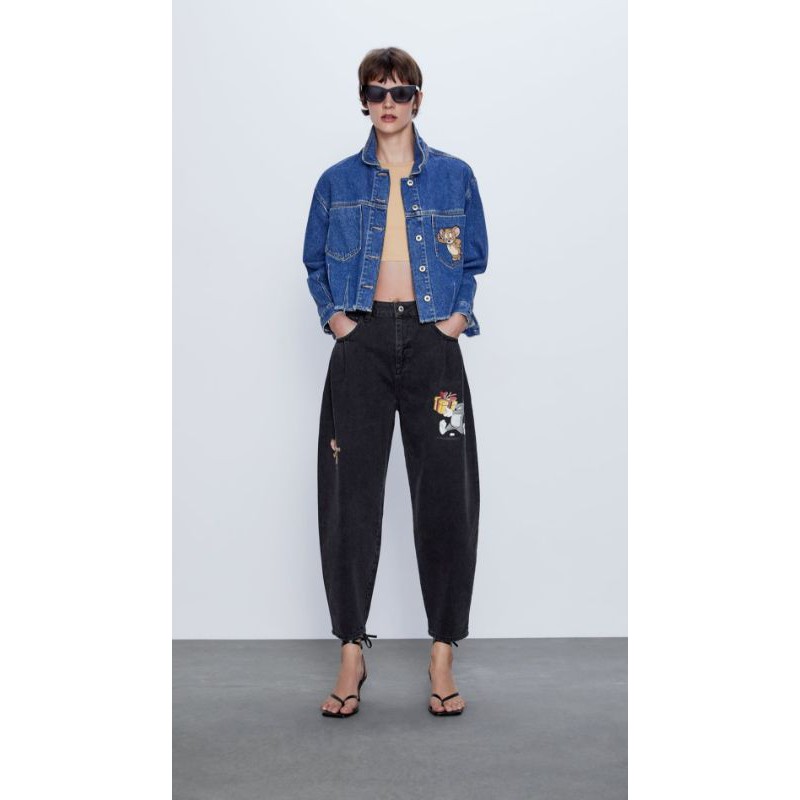 Zara Tom&Jerry Slouchy Jeans