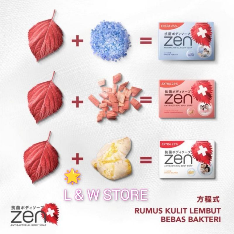 Sabun Zen Antibacterial Body Soap/Sabun Mandi