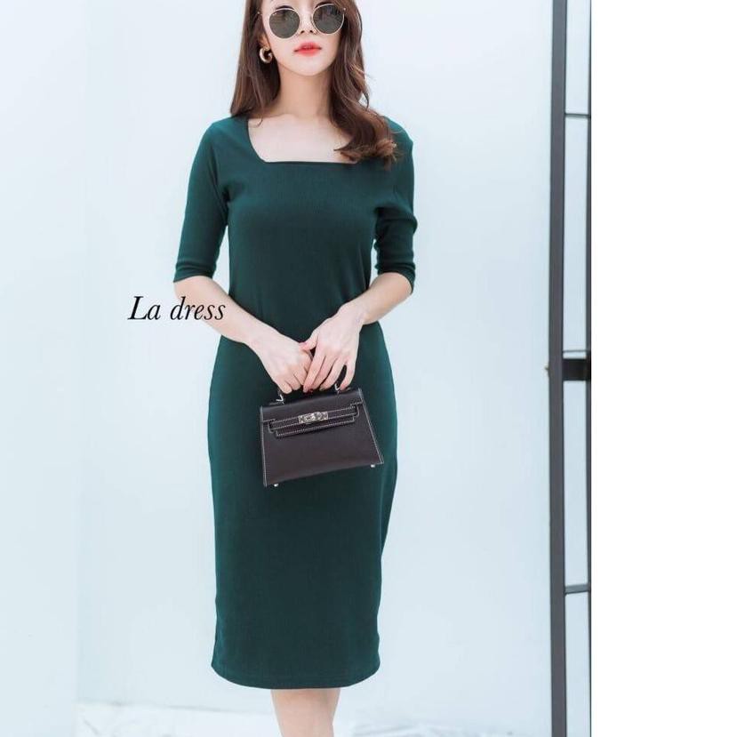 ♬ LA DRESS | DRES KERAH PERSEGI | IMPORT BANGKOK | ORIGINA ➱