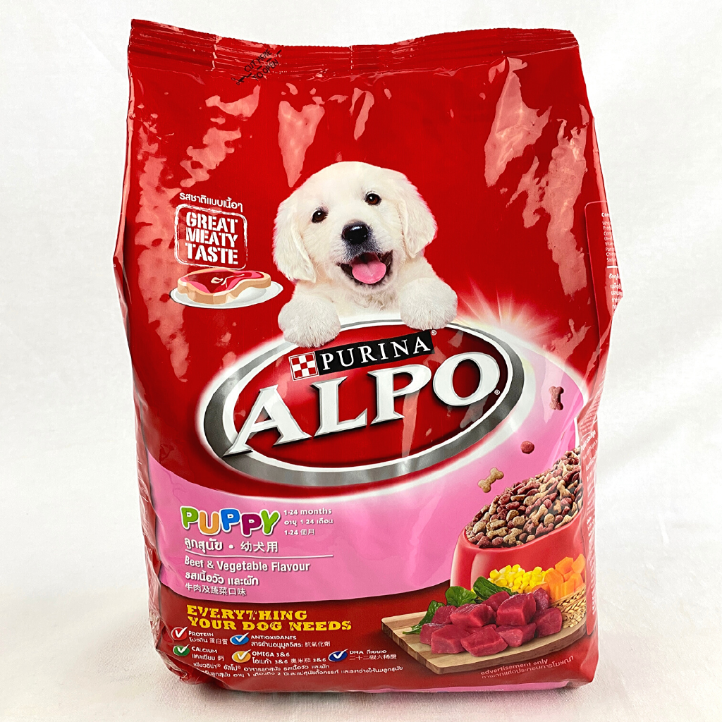 

ALPO Makanan Anakan Anjing Puppy BEEF Liver and Vegetables 1.3kg