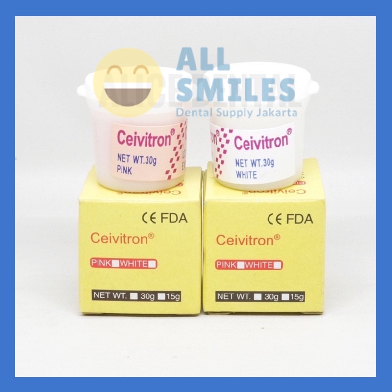 Ceivitron cavit caviton tambalan tumpatan sementara gigi TS putih pink tooth temporary filling