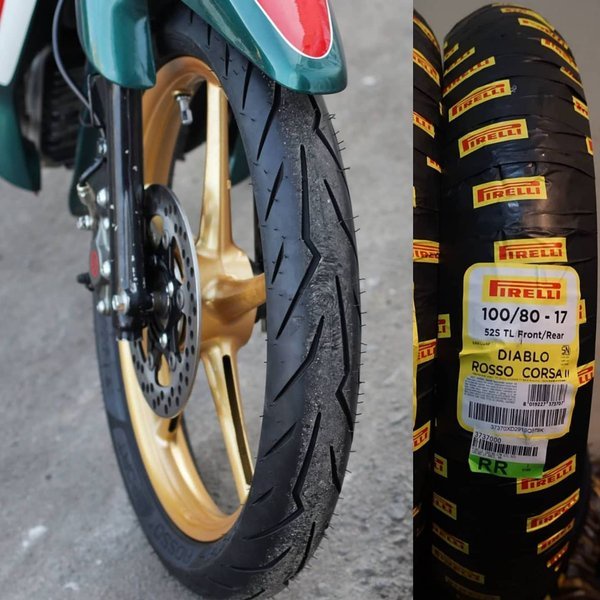 Readyy ban pireli 100 80 pirelli diablo rosso sport 100 80 velg ban vixion cb150 r15 ninja ninja r