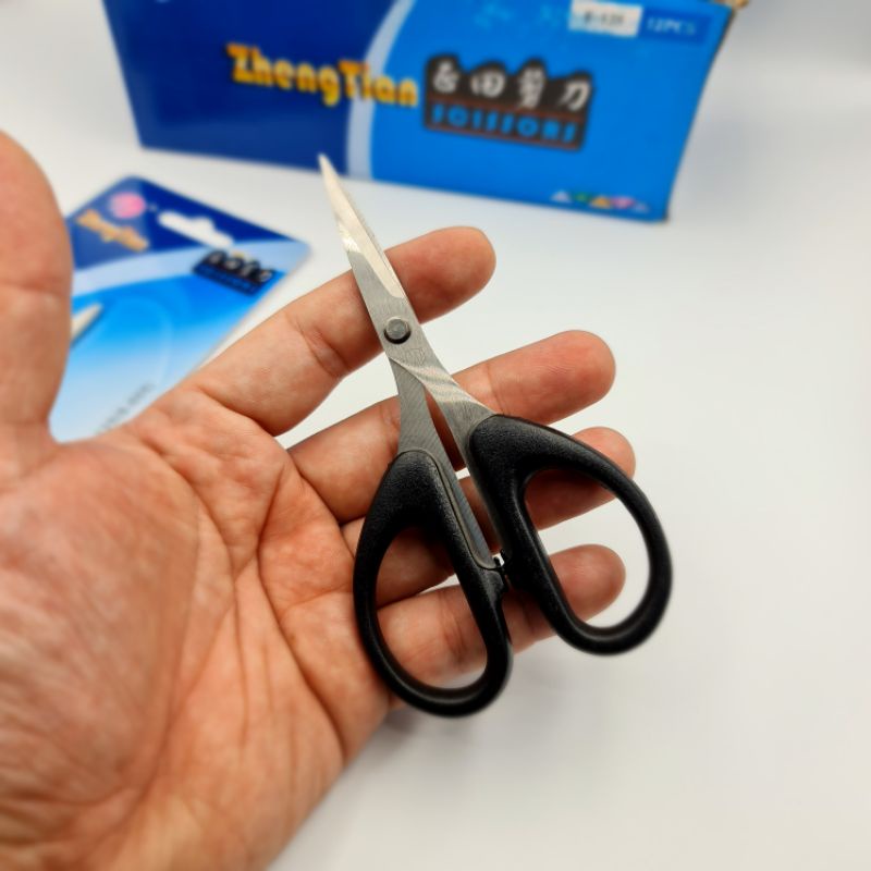 GUNTING STAINLESS STEEL TAJAM BUAT KERAJINAN TANGAN UKURAN 12CM ATAU 4.5 INCHI PER BIJI (F125)